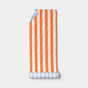 Room Essentials Outdoor Striped Beach Mat Orange 2'6