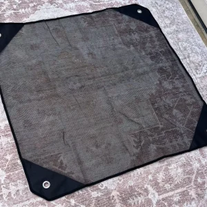 Unbranded Black Sand-Free Mesh Beach Mat Ground Cover 36