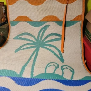 Large Beach Mat Tropical Scene 70