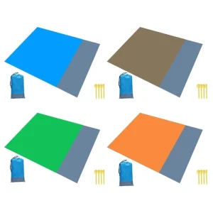 Lightweight Camping Waterproof Moisture Sand Resistant Beach Mat for 1-6 Adults