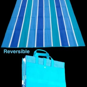 Outdoor Family Size Picnic Beach Mat: Reversible 2 in 1, Portable,Durable 5’x7’